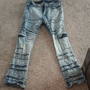 Distressed Blue Women's Jeans